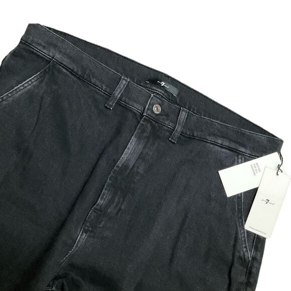 7 For All Mankind Women's Jeans Cargo Pants Stretch Straight NWT - Picture 4 of 13